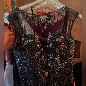 MacDuggal mermaid with corset back.